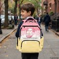 thumbnail image 6 of HELLHERO Ice Cream Pattern Lightweight Bookbag for School Middle School, Pockets Multi Pocket 600D Polyester Kids Backpack, 6 of 8