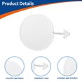 thumbnail image 4 of Cubierta del gancho de remolque del parachoques del lado del conductor delantero izquierdo de Unique Bargains en blanco, compatible con Mazda 6 2003-2005 No.GJ6A50A11C, 4 of 6