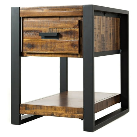 Jofran Loftworks Chairside Table With Drawer