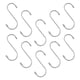 thumbnail image 4 of 10 ganchos en forma de S de acero inoxidable para colgar ropa, organizadores de armario y cocina, tamaño S, 4 of 5