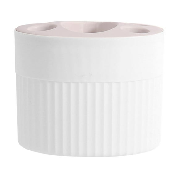 Leodye Toothbrush and Toothpaste Holder with Divider for Bathroom Countertop Organizer, Plastic Anti-Slip Large Toothbrush Holders Storage Caddy Drainage for Family