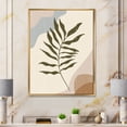 thumbnail image 2 of Designart 'Abstract Botanical Minimalist Leaf In Earth Tones I' Modern Framed Canvas Wall Art Print, 2 of 5