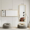 thumbnail image 5 of CONCETTA 26"x71" Rectangle Full Length Mirror, Full Body Standing Mirror Floor Mirror, Gold, 5 of 10