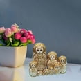 thumbnail image 3 of HILABEE 10Pcs Wooden Russian Nesting Doll Matryoshka Figures Traditional Cartoon Nesting, 3 of 5