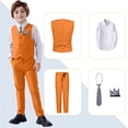 thumbnail image 3 of Suit Reskay de 5 piezas para niños con chaleco, pantalones y corbata, talla 12, 3 of 6