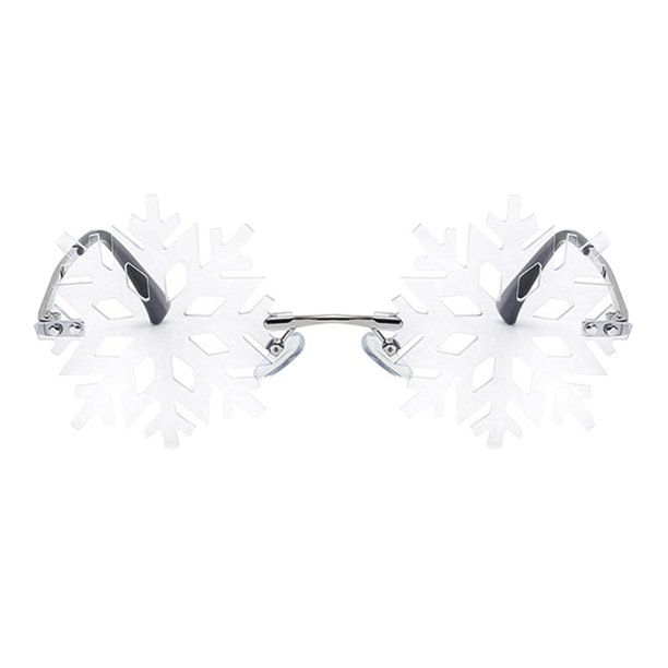 Gafas de sol Sunnimix con forma de copo de nieve Unisex claro