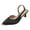 Black, variant on Kitten Heel Sandals for Women Polka Dot Closed Toe Low Heel Dress Shoes Adjustable Buckle Ankle Strap Heels for Work Wedding Party Office