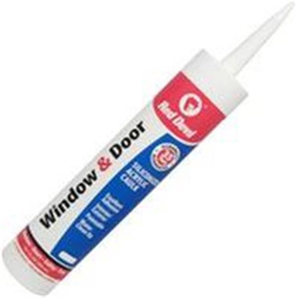 Red Devil 084640 Siliconized Acrylic Caulk, Dark Brown, 10.1 floz