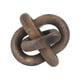 thumbnail image 1 of Cadena de madera decorativa de 3 eslabones con nudo de madera para vitrina, escritorio, decorativa, hecha a mano. Marrón, 1 of 9