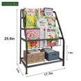 thumbnail image 3 of Estantería infantil Aboxoo Todder, independiente, 45 cm, metal negro, 3 of 8