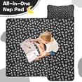 thumbnail image 4 of Black Dog Paw Footprint Bone Toddler Nap Mats for Kids Preschool,Sleeping Mat Bag or Kids,Toddler Sleeping Bag,Toddler Nap Mat or Daycare, 4 of 6