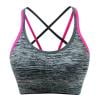 

FYCONE Women Sport Bra No Steel Ring Medium Support Cross-Back Removable Cup Yoga Sports Bra
