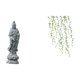 thumbnail image 1 of Estatua de Guan Yin,Estatua de Guan Yin para decoración del hogar.,Adhesivo de pared,Pegatinas de pared de vides colgantes para dormitorio,Calcomanía de pared con hojas de plantas verdes para, 1 of 8