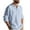 Light Blue, variant on Xzbqbs Mens Linen Polo Shirts Casual Long Sleeve Button Shirts Lightweight Pullover Tops Classic Golf Shirts Dress Shirts for Men