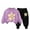 Purple, variant on Girls Clothes, Sweatsuits for Girl Boy Fall Winter Outfits Cotton Cute Printed Long Sleeve Top & Jogger Pants 2 Piece Set (3-4T, Yellow 01)