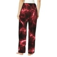 thumbnail image 3 of Xecao Red Line Women's Straight Lounge Pajama Pants: The Epitome of Relaxed Sleepwear, 3 of 9