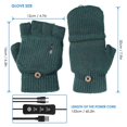 thumbnail image 5 of Guantes calefactables por USB, guantes calefactables eléctricos de punto para invierno, lavables, compatibles con interiores o exteriores, tanto para hombres como para, 5 of 5
