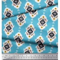 Soimoi polyester Crepe Fabric Tribal Southwestern Fabric Prints By Yard 52 Inch Wide