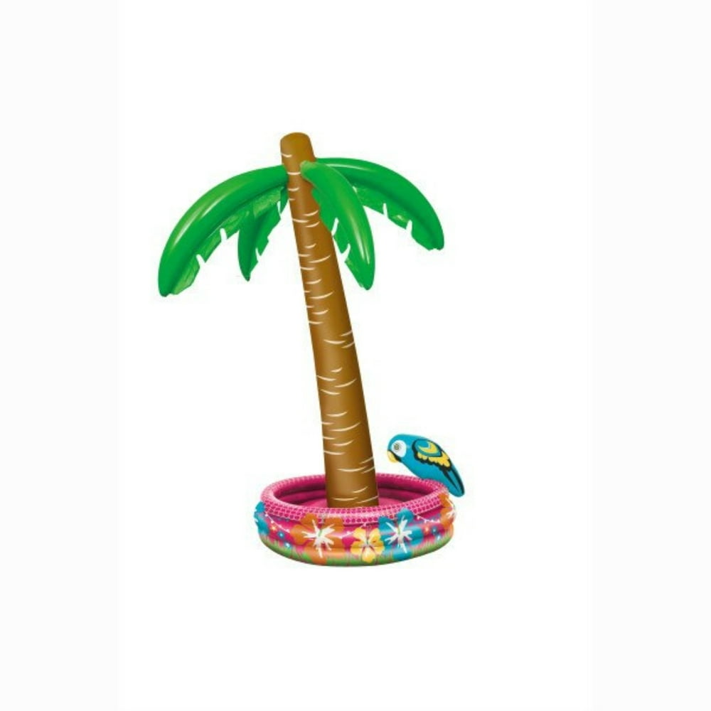 Palm Tree Inflatable Cooler, 70 x 32 in, 1ct