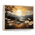thumbnail image 2 of Designart "Fields Adorned In Golden Blooms I" Flower Floater Framed Canvas Prints, 2 of 5