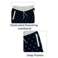 thumbnail image 2 of Ben Din Clothing Men's Athletic Printed Cotton Drawstring Closure Shorts, 2 of 4