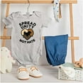 thumbnail image 3 of Spread Unity Not Hate Social Justice Romper Boys or Girls Infant Baby Brisco Brands NB, 3 of 7