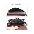thumbnail image 2 of LIFKOME Men PU Shoulder Bag Brown Vertical Briefcase Style with Multiple Inner Pockets, 2 of 2