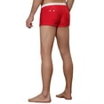 thumbnail image 3 of INSPIRE CHIC Men's Solid Color Elastic Waist Summer Pool Swimwear Shorts Red 30, 3 of 5
