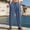 Navy, variant on Blmnix Palazzo Trousers for Men Baggy Lightweight Pants Low Waisted Linen Pants Sweatpants Cropped Taper White Mens Summer Pants,XL