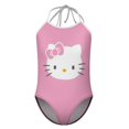 thumbnail image 4 of Hello Kitty Girls One Piece Swimsuits Hawaiian Summer Swimwear Beach Bathing Suit Outfits, 4 of 6