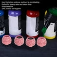 thumbnail image 3 of Saluaqui 200pcs Disposable  Ink Cups with Stable Base, Cups for  Ink  Kits, Ink Cups for Tattooing Makeup Widely Use for , Eyeliner and Lip Microblading, 3 of 7