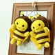 thumbnail image 3 of WORGEOUS LLavero de decoración de abeja rellena, mochila, colgantes de felpa, decoraciones de llavero de abeja de peluche, 2 uds., 3 of 9