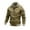 Army Green, variant on Men's Stand Up Collar Sports Jacket with Contrasting Stripes and Zippered Jacket, Modern Design for Active Lifestyles and Casual Outings,Black,M