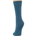 thumbnail image 6 of 7BIGSTARS KINGDOM Women's Bamboo Dress Socks - 4 Pack Medium - Thin Casual Crew Calf - Sock Size 9-11 Shoe Size 5-9 M Denim Blue, 6 of 9