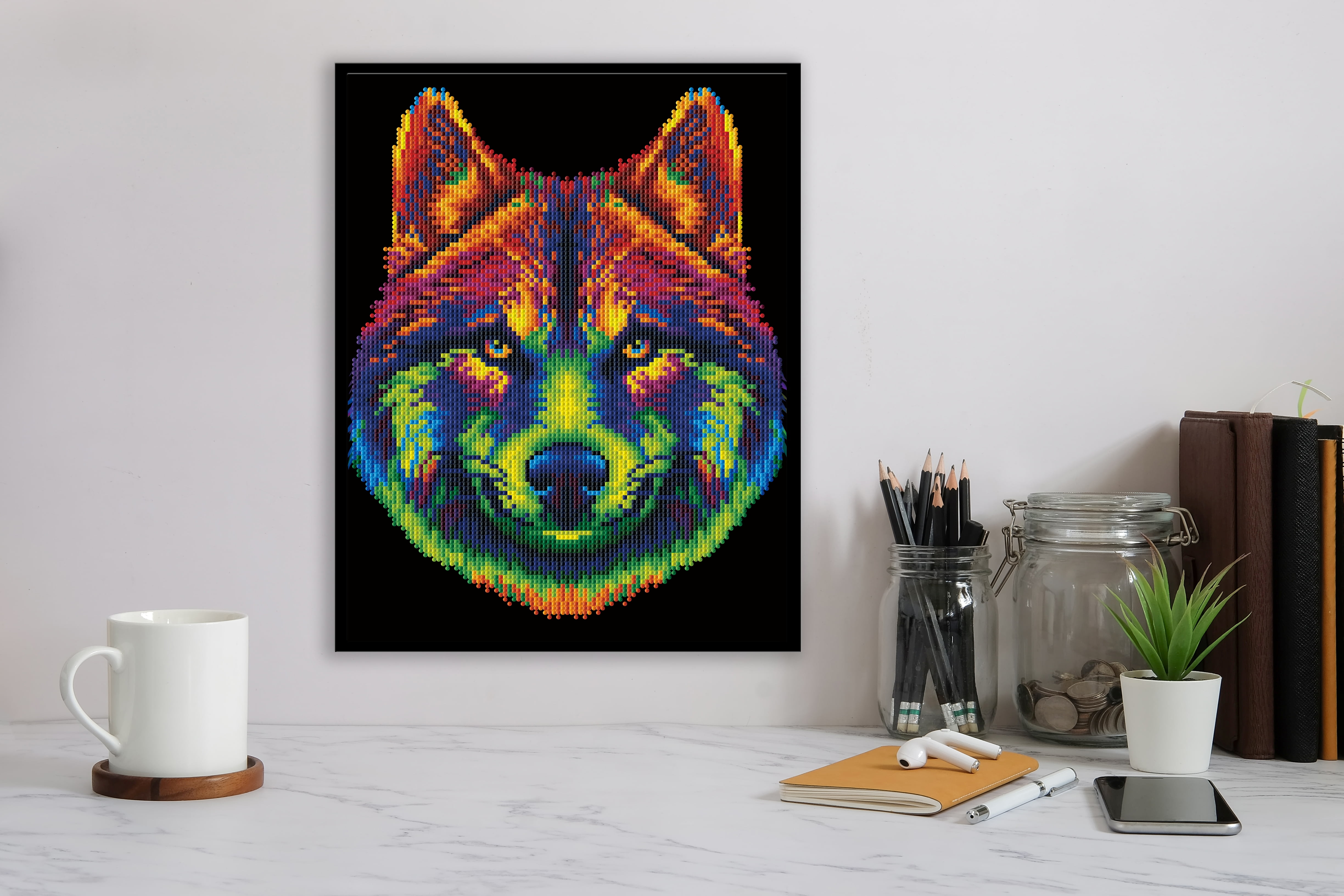 DIAMOND DOTZ® Neon Wolf Special Edition Diamond Painting Kit