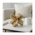 thumbnail image 3 of Decorative Object for Home Decor - Bathroom and Office Decor Sculpture - Modern Living Room Decor Statement - Shelf Styling Piece and Coffee Table Statues - Unique Decorative Ornaments - 6" Brown, 3 of 13