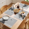 thumbnail image 5 of Modern Elephant Placemats Set of 12 Grey Modern Art Bathtub Place Mats Indoor Wipeable Table Mats Washable Cloth Dining Table Placemats for Kitchen Holiday Party Home Decor 13x19 Inch, 5 of 9