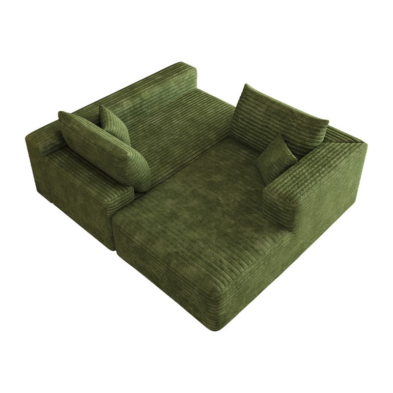 103" Cloud Sectional Sofa, Modern L-Shaped Modular Couch with Chaise Lounge, Minimalist Comfort Deep Seat Sofa for Living Room, Apartment, Bedroom, No Assembly Required