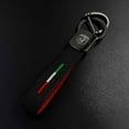 thumbnail image 1 of Fiat 500 Abarth Premium Metal Keyring Ring Key Fob Holder, 1 of 2