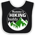 thumbnail image 3 of Inktastic Mommy's Hiking Buddy with Mountains and Trees Boys or Girls Baby Bib, 3 of 4