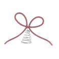 thumbnail image 4 of Bow Christmas Tree Topper Xmas Tree Top Decor Elegant Metal Construction for Holiday Living Room Parties, 4 of 9