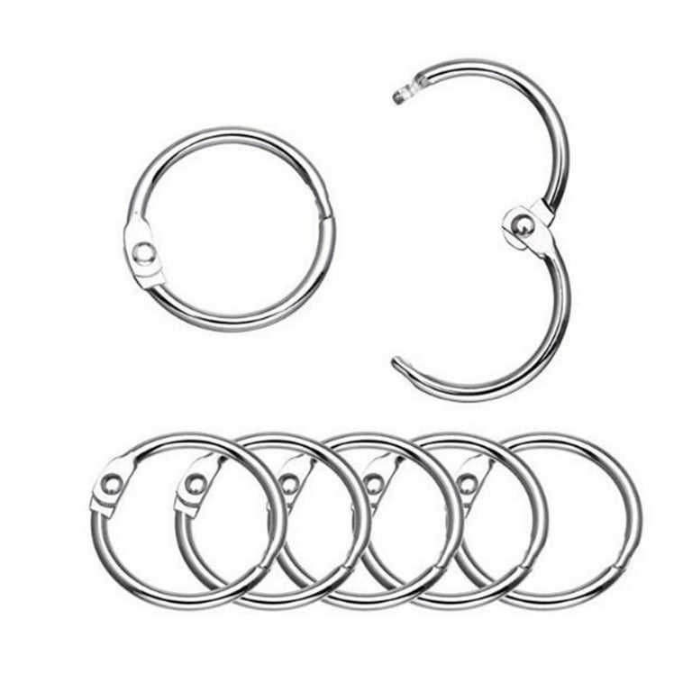 Binder Rings, 1 1/2 Inch - 100 Pack Metal Rings, Heavy Duty Steel Book  Rings - Use for Paper Rings, Key Rings, Binder Ring, Metal Rings for Index