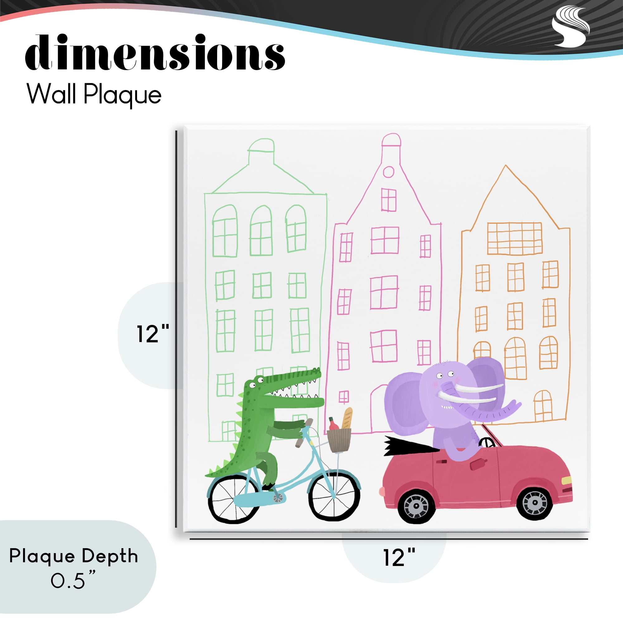 Stupell Industries Amsterdam Buildings & Animals Wall Plaque Art, design by Carla Daly