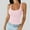 Pink, variant on Yzengfg Women Spaghetti Strap Scoop Neck Ribbed Tank Tops Slim Fitted Cotton Camisole Basic Sleeveless Layering Shirts Pink