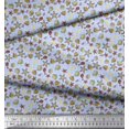 thumbnail image 2 of Soimoi Rayon Fabric Seashell,Starfish & Sea Horse Ocean Print Sewing Fabric Yard 42 Inch Wide, 2 of 3