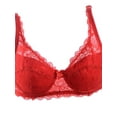 thumbnail image 3 of daboom Lace Bra for Women, Sexy 3/4 cup Soft Push Up Solid Color Bra Lady Underwear Gather, 3 of 7