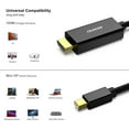 thumbnail image 3 of Câble Mini DisplayPort vers HDMI, Benfei Câble Mini DP vers HDMI de 6 Pieds (Compatible Thunderbolt) avec MacBook Air/Pro, Surface Pro/Dock, Moniteur, Projecteur, 3 of 7