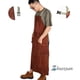 thumbnail image 1 of Tablier de Soudeur Professionnel en Cuir Cuir de vachette épaissi résistant à l'usure aislamiento acústico térmico anti-brûlure ignifuge, 1 of 1