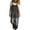 #051-Black, variant on Women's Denim Print Jumpsuit, Sleeveless Adjustable Straps with Buttons and Pockets, Casual Overalls for Summer and Daily Wear