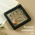 thumbnail image 3 of jiaroswwei 3Pcs Clear Jewelry Box Set PE Film Unbreakable Multifunctional Storage Boxes for Necklace Bracelet Ring Display, 3 of 8